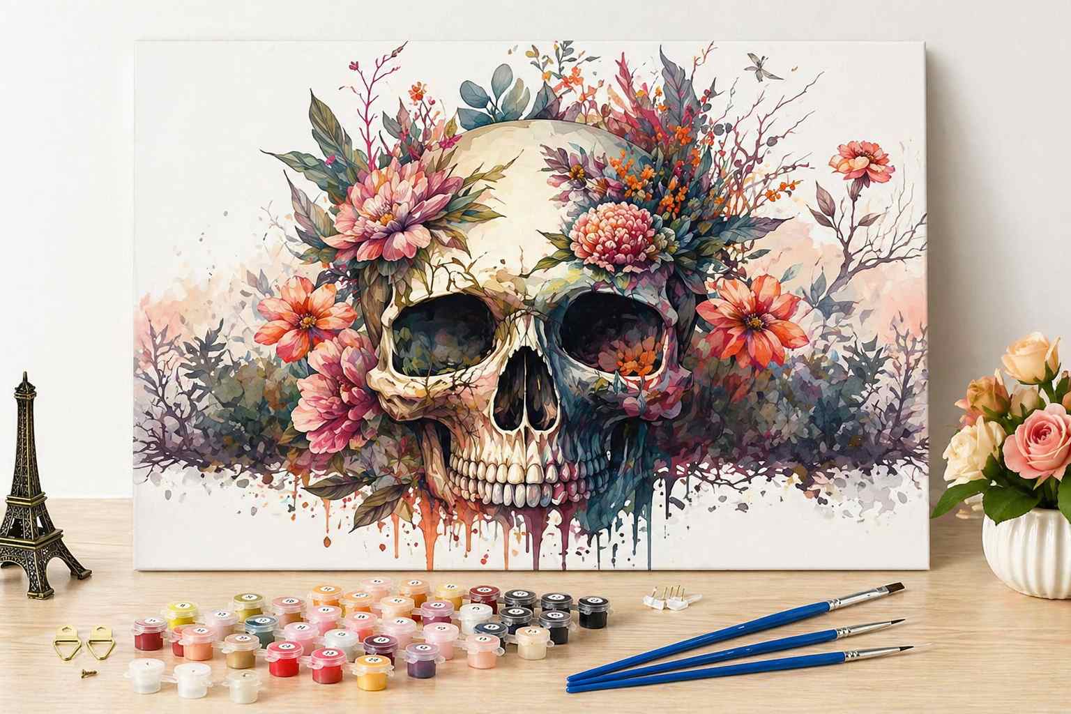Skull Paint By Numbers Lets Your Creative Focus Meet Bold Expression